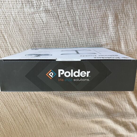 Polder Spinner Caddy 2-Tier Lazy Susan Organizer Storage Clear Kitchen Bathroom - Picture 3 of 5